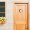 WIGANO 5.5"Hotel House Door Numbers Cast Iron Black (9 (Nine))