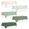 54 x 108 Inch Sage Green Tablecloths-5Pcs Gradient Green Disposable