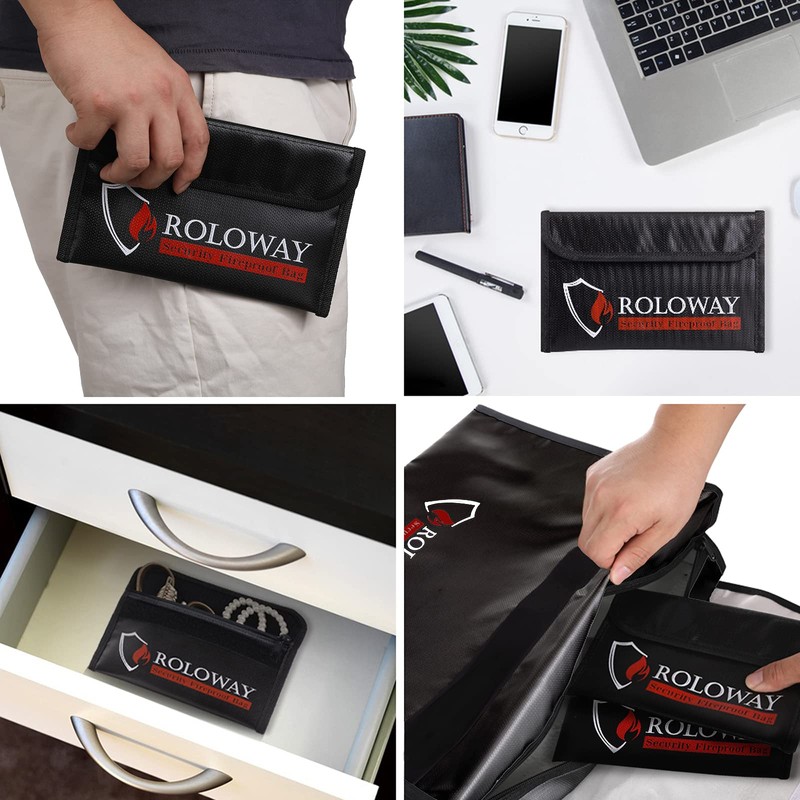 Small Fireproof Bag (12.7 x 20.3 cm), Fireproof Money Bag