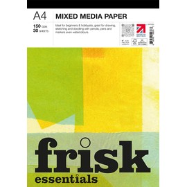 Frisk Essentials Mixed Media Paper Pad 150gsm 30sheets A4, White