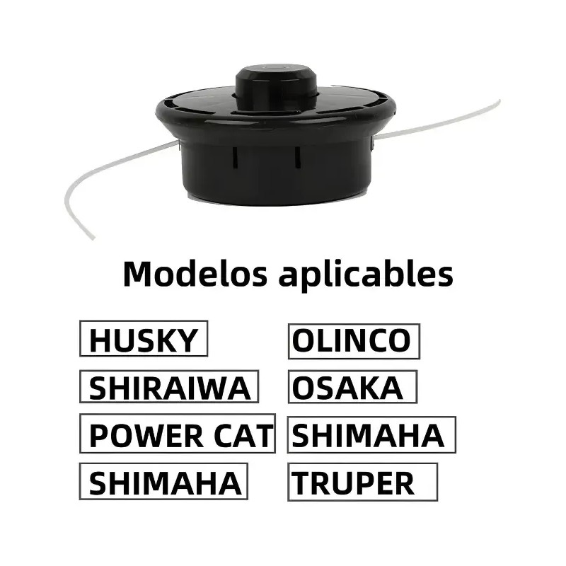 5 Cabezales Para Desbrozadora Compatible Con Husky Hyundai