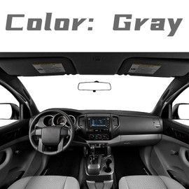 DIMEANI fit for Toyota Tacoma Sun Visor Replacement fit for 2005 2006 2007 2008 2009 2010 2011 2012 2013 2014 2015 Tacoma Without Light Driver & Passenger Side 74320-04181-B1 74310-04081-B0(2PCS-Gray)