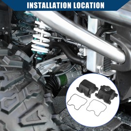 X AUTOHAUX Engine Rocker Case for Kawasaki Side by Side Mule 4010 2009-2023 for Kawasaki Side by Side Mule 4000 2011-2021 / Valve Cover/Durable/Plastic / 4 Pcs/Black