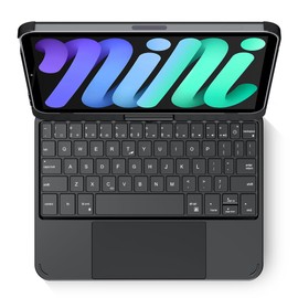 edaiser edaiser Swivel Keyboard Case for Apple iPad mini 7th Gen 2024 (A17 Pro)/ iPad mini 6th Generation (8.3-inch) 2021; Compact Keyboard with RGB Backlit Trackpad for Kids/Students, Black