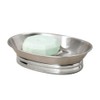 iDesign York Metal Soap Saver, Holder Tray for Bathroom Counter,