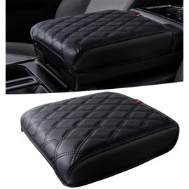 Center Console Cover for 2021-2025 Ford F150 Truck Interior Accessories, 2022-2025 F150 Lightning Armrest Middle Console Cover Anti-Scratch Protector Cushion Pad (Only for Work Surface Console)