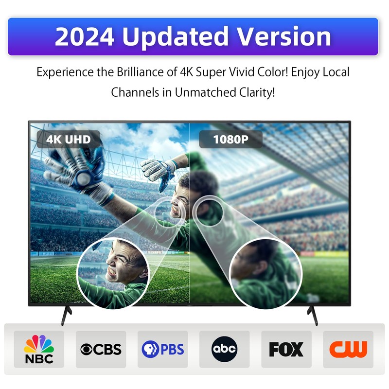 Digital Antenna for Smart TV Indoor, 2025 HD Antennas with