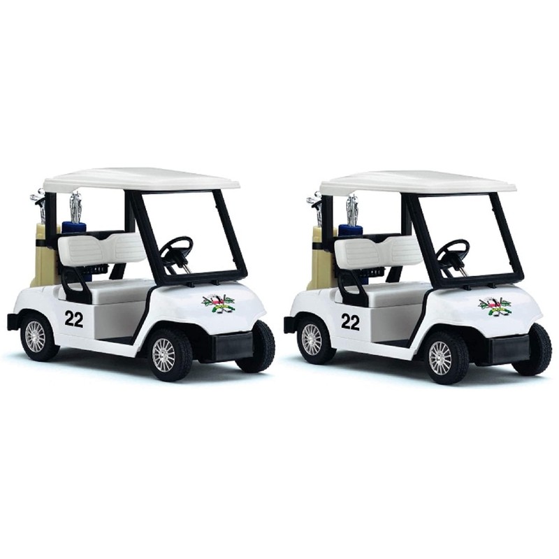 KinsFun - Golf Cart 4½" Die Cast Metal Model Pullback