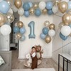 Dusty Blue Balloons, 62PCS Birthday Balloons Pack 12 Inch