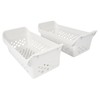 HECASA 2 Pcs 5304512718 Universal White Storage Basket for Frigidaire