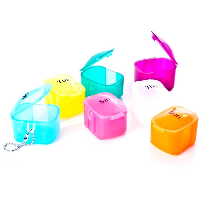 Safe and Sound Push-tab Opening 7 Day Multi-coloured Detachable Large