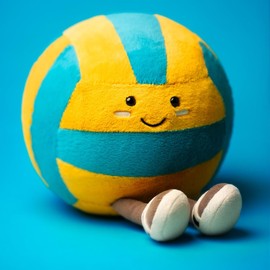 MUALML MUALML Cute Volleyball Stuff Soft Sports Stuffed Plush Toy, Funny Plush Volleyball Gifts for Teen Girls Boys(Volleyball, 11inches)