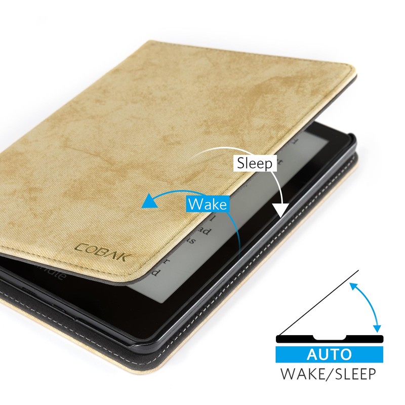 CoBak Case for 6" E-Reader - PU Leather Smart Cover
