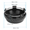 4 Pcs 60mm Wheel Center Caps Carbon Fiber Style Tyre