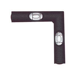 Starrett Cross Test Level with Two Vials at Right Angles - For Cross Leveling and Squareness Checks - Cast Iron with Satin Nickel Finish - 2-3/4" x 2-3/4" - 136