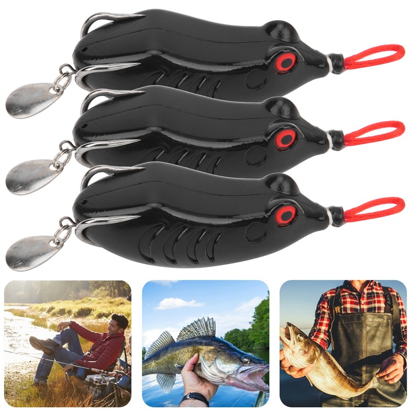 3Pcs/Set Artificial Fishing Lures Modified Fishing Soft Bait Plastic Lures