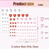 NOOEPC Heart Rhinestones Self Adhesive Face Gems Sticker Acrylic Heart