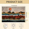 Mountains Sun Nature Scenery Placemats Set of 6,Table Mats Non-Slip