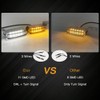Mini LED Turn Signals Motorcycle Front Sequential Indicators 3 Wire