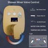 WHSHOWER 3 Way Shower Diverter Valve Push-Button Temperature Display Modern