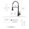 APPASO Pull Down Kitchen Faucet Touchless Black, Motion Sensor Activated