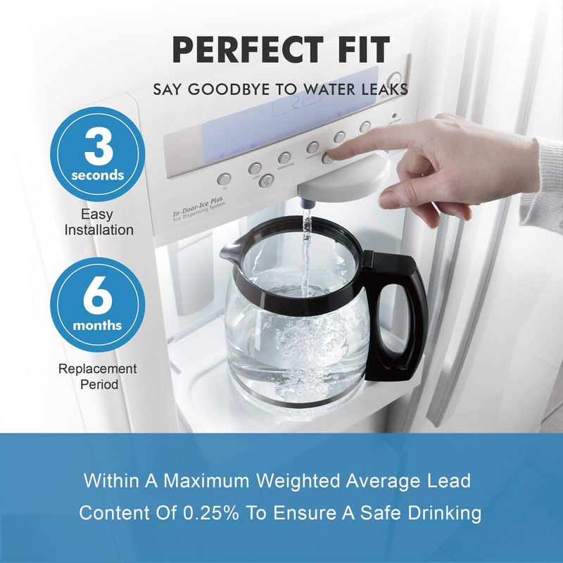 HX2019F-A HX2019FR-A Water Replacement, Compatible With Hisense HRM260N6TSE, HRFD560SW, HRCD585BW,