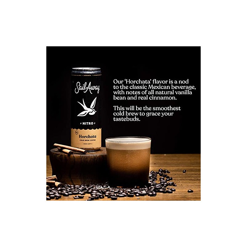 Sail Away Coffee Cold Bew Coffee Cans Vanilla Cinnamon -