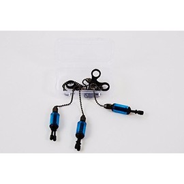 3 x Carp Coarse Fishing Chain Bite Alarm Bobbings Swingers Indicators BOX (Blue)