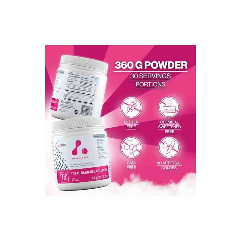 ATP LAB Colágeno Total Radiance, 360 g, sin sabor