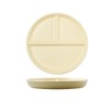 Hoshisea Divided Ceramic Dinner Plate, Split Diet Plate, Snack Plate,