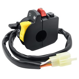 M MATI Left Handlebar Start Stop Headlight Switch for Suzuki KingQuad 300 QuadRunner 250 500 LT-F4WDX LT-F300F LT-F250 LT-F250F LT-4WD LT-F500F 37400-19B13