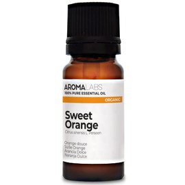BIO - Sweet Orange Essential Oil - 10mL - 100% Pure, Natural, Chemotyped and AB Certified - AROMA LABS (French Brand)