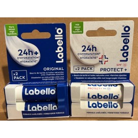 Labello Original Care & MED Protection DUO Lip Balm Stick 4.8g Each New
