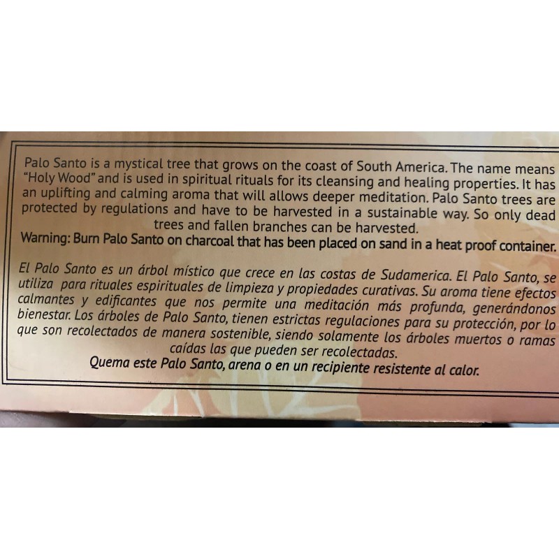 Palo Santo cone incense three pieces