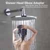 LUOFANT Shower Head Elbow Adapter, Shower Arm Elbow Adapter for