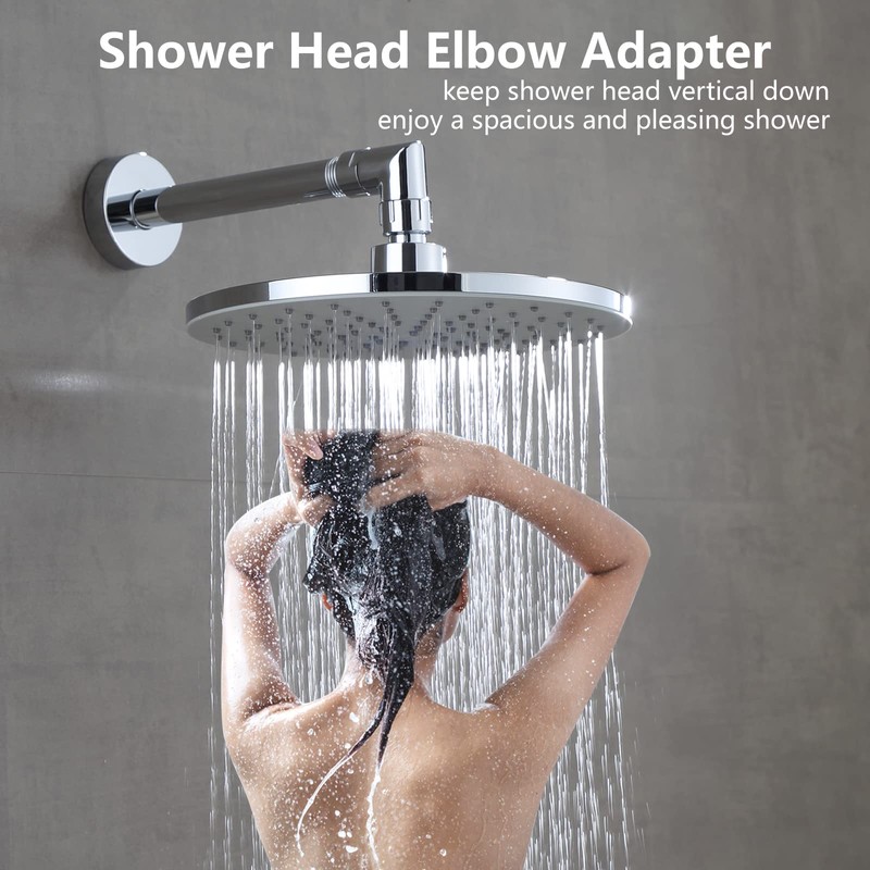 LUOFANT Shower Head Elbow Adapter, Shower Arm Elbow Adapter for