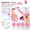SAVILAND Glitter U V Light for Gel Nails: Pink 12W