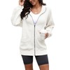 Yanekop Womens Zip Up Hoodies Oversized Casual Jacket Waffle Knit