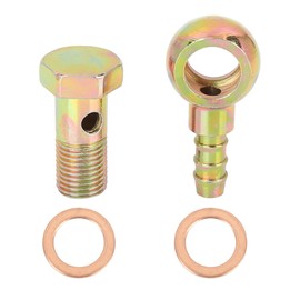 X AUTOHAUX Hollow Screw 12 mm Motorcycle Brake Banjo Hollow Screws Fittings Bolt Washer Kit M12 x 1.25