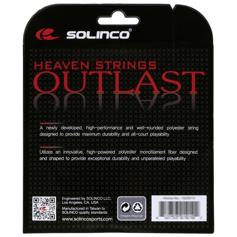 Solinco Outlast String Set - Red, 1.2 mm