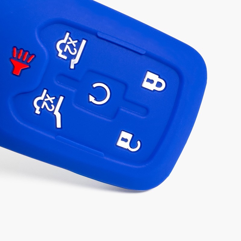 2-Pack Click&Fit Silicone Key Fob Covers Compatible with Chevy Suburban