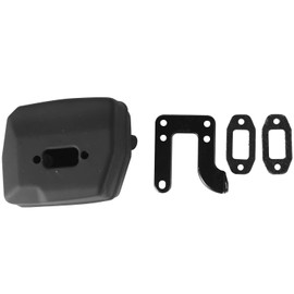 GRARRO Chainsaw Exhaust Muffler with Support Gasket Plate for 61 66 162 266 268 272 Chainsaws 503476901 503406402