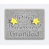 Grandad Dad Gift Fridge Magnet Wooden I'm not retired I
