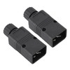 2pcs IEC320 C20 Power Socket Adapter Receptacle Connector Copper PVC