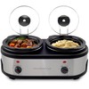 OVENTE Double Slow Cooker, Buffet Server and Warmer with Two