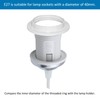 Lampshade Reducer Ring E27 Screw Collar Ring 40MM, Lampshade Fittings