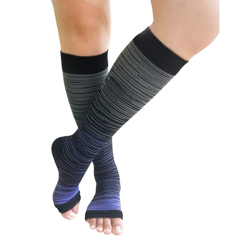 SHUTELI Open Toe Compression socks 3 Pairs Toeless Compression socks