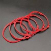 ZENSE - Fine Red Adjustable Waxed Rope Bracelet for Men
