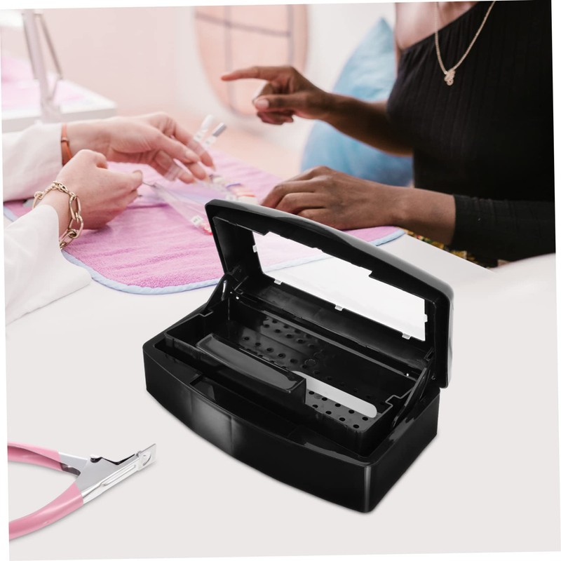 Gatuida Nail Art Tool Tray Box for Tweezers and Manicure