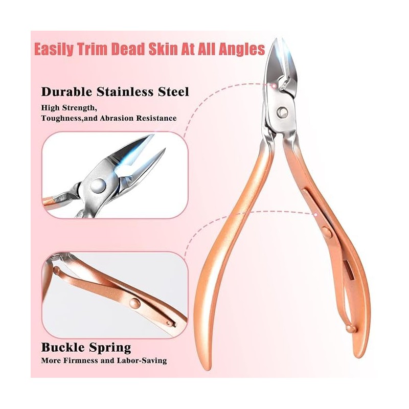 SAMSIDD Manicure Set, Pedicure Kit, Nail Clippers, Professional Grooming Kit,